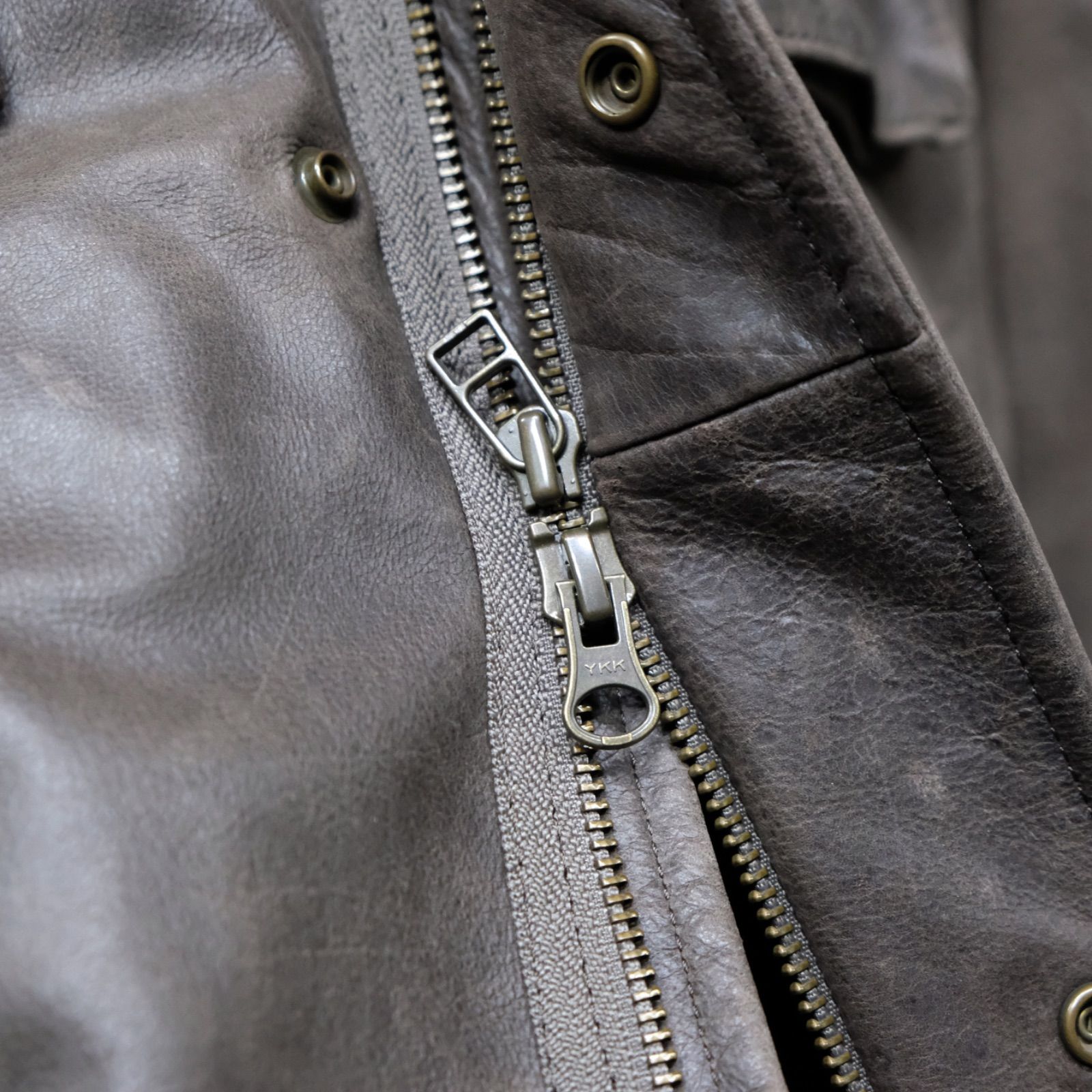 UNITED ARROWS M-65 レザージャケット M 牛革 ミリタリー