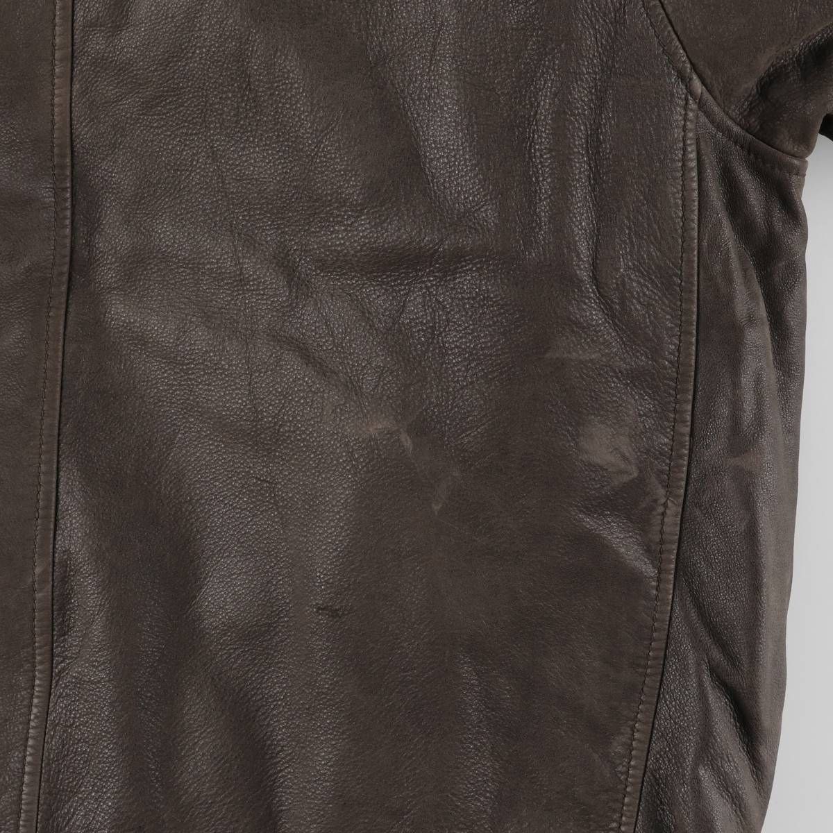 古着 ドッカーズ DOCKERS スイングトップタイプ レザーブルゾン メンズ  