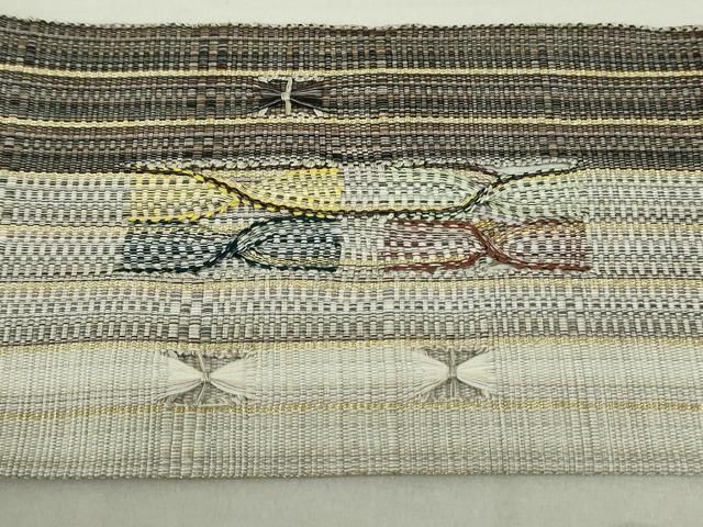 平和屋着物○八寸名古屋帯 間道 金糸 正絹 逸品 DAAT0196ob - メルカリ