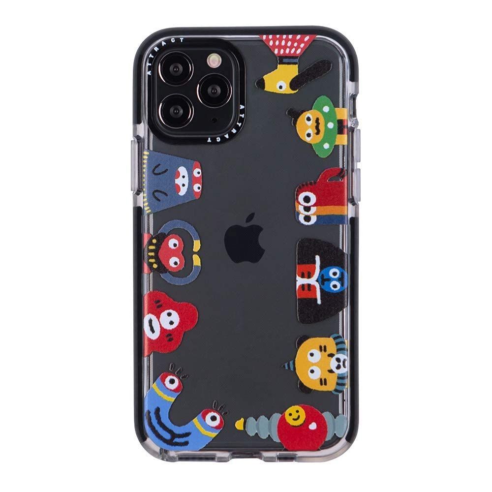 【数量限定】おもしろ TPU アニメ アイフォンケース かわいい 傷防止 かっこいい スリム軽量 キャラクター レンズ保護 イラスト 耐衝撃 怪獣ちゃん 小怪物 アイフォン 透明 ソフトケース デ