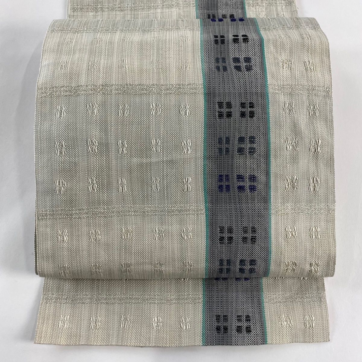 専用帯2005 ●高級 麻 落款 作家物 夏帯 松葉仕立て 名古屋帯 専用帯2005 ○高級 麻 落款 作家物 夏帯 松葉仕立て 名古屋帯