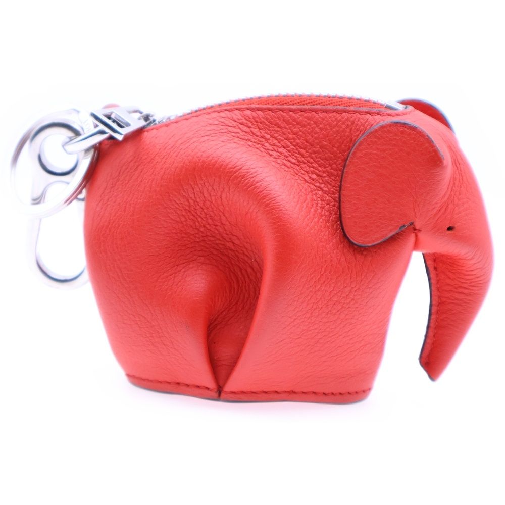 LOEWE (ロエベ) バッグチャーム キーリング コインケース レッド