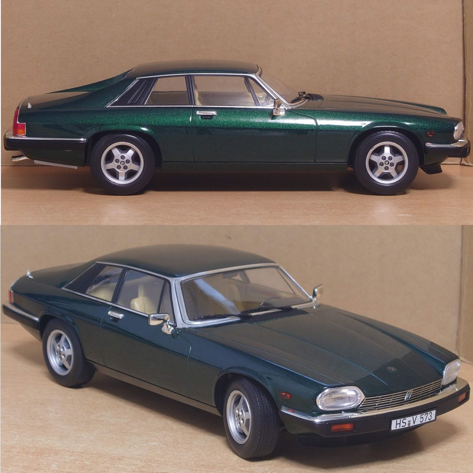 1/18 ジャガーXJ-S 5.3 H.E. クーペ 1982 グリーンメタリック JAGUAR