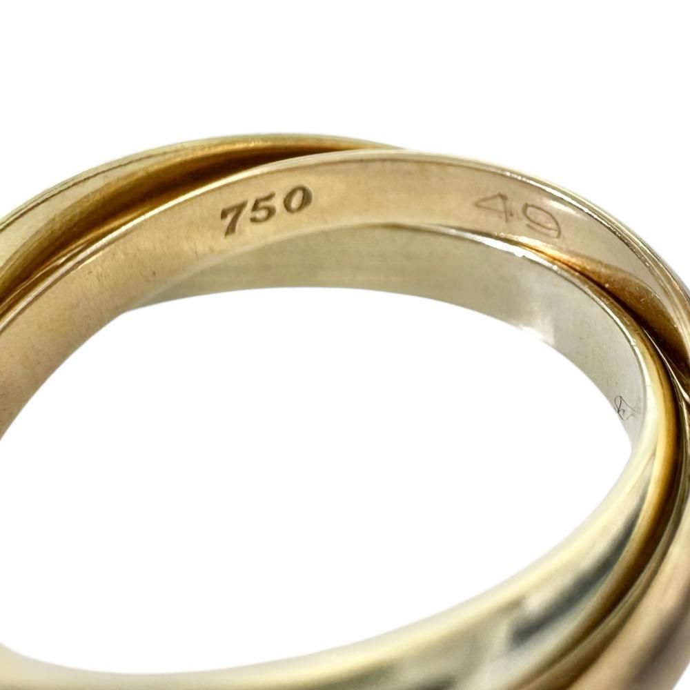 ビンテージトリニティリングゴールド9号9金