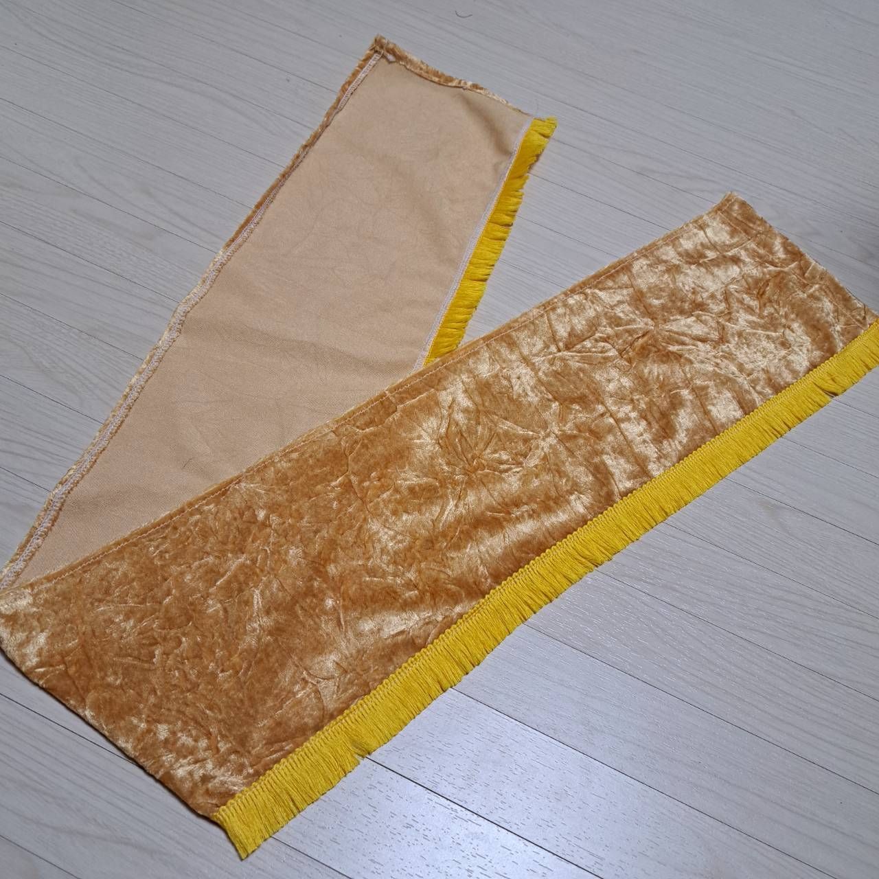 新品 モケット ゴールド フロントカーテン ダッシュボードマット 軽 