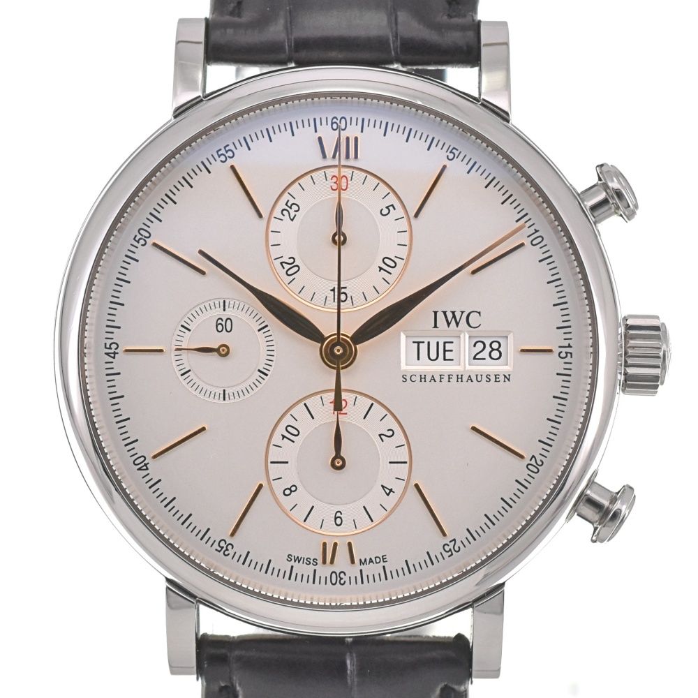 IWC ポートフィノ IW391002 クロノグラフ デイデイト自動巻き メンズ IWC ポートフィノ IW391002 クロノグラフ デイデイト自動巻き メンズ