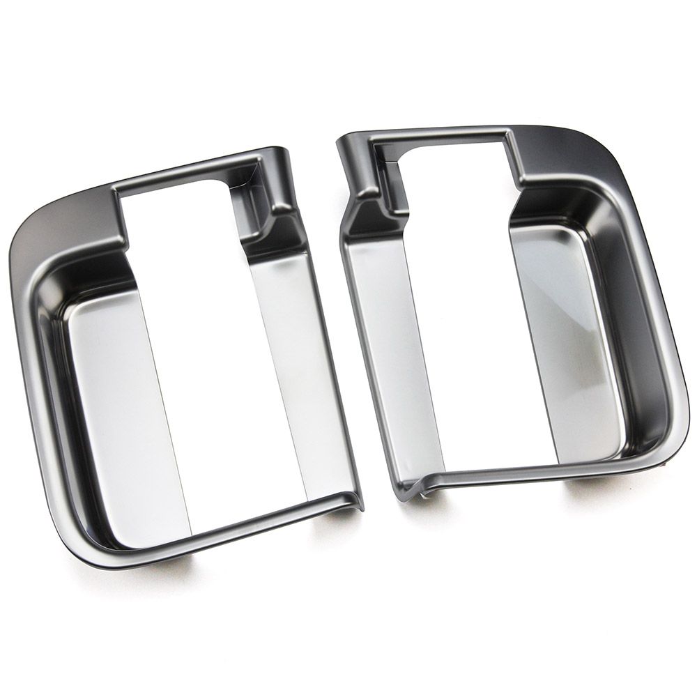 トヨタ 新型 シエンタ 10系 専用 二列目インナドアハンドルプロテクター スライドドアガーニッシュ インテリアパネル アクセサリーパーツ サテンシルバー (トクトヨ)Tokutoyo