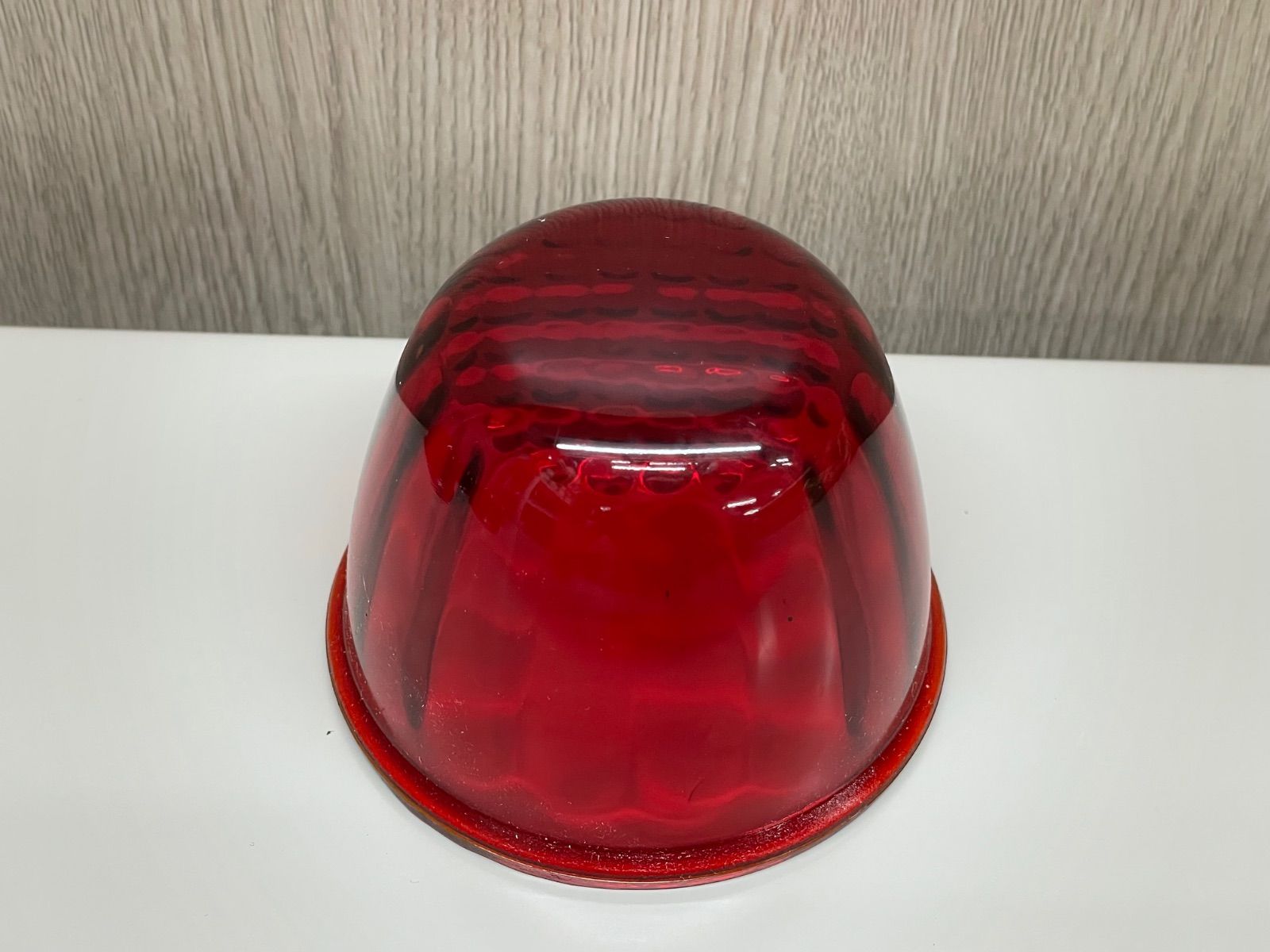 JB新型マ－カーレンズ 赤 10個 レッド ガラス レンズのみ IKK レトロ デコトラ アート トラックショップASC