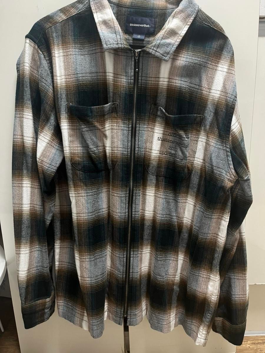 【Bunjang商品韓国直送】thisisneverthat(ディスイズネバーザット) シャツ 射精 ジップアップ