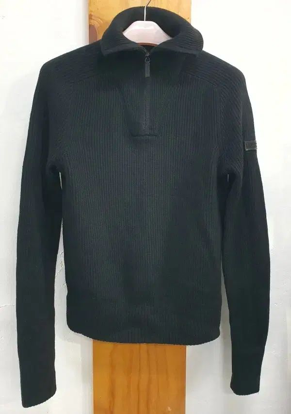 BURBERRY(バーバリー ) ウール ブレンド ジップアップニットジャケット ( 95 ）