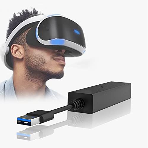 黑 PS5 VRアダプター PlayStation 5用VRアダプタ PlayStation 4 カメラアダプター PS カメラコネクタ USB3.0 5Gbps 高速データ転送 信号安定 耐久性 プレイステーション5 アクセサリー