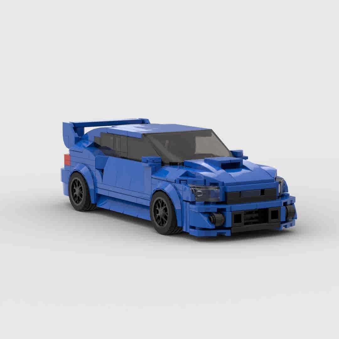 MOCブロック レーシングカー Speed 8格 スバル インプレッサ WRX STI 頭文字D スポーツカー