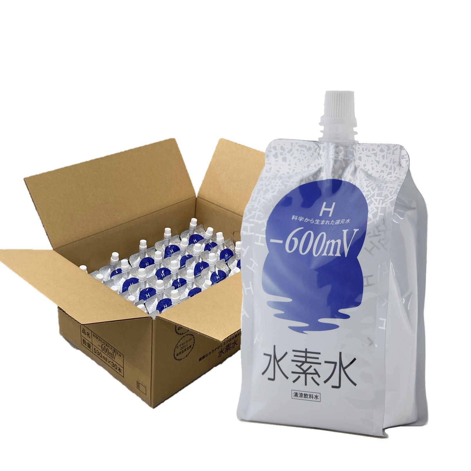 600mV 水素水 530ml 強い還元力 中性pH 豊富な水素含有量 (530ml×30本