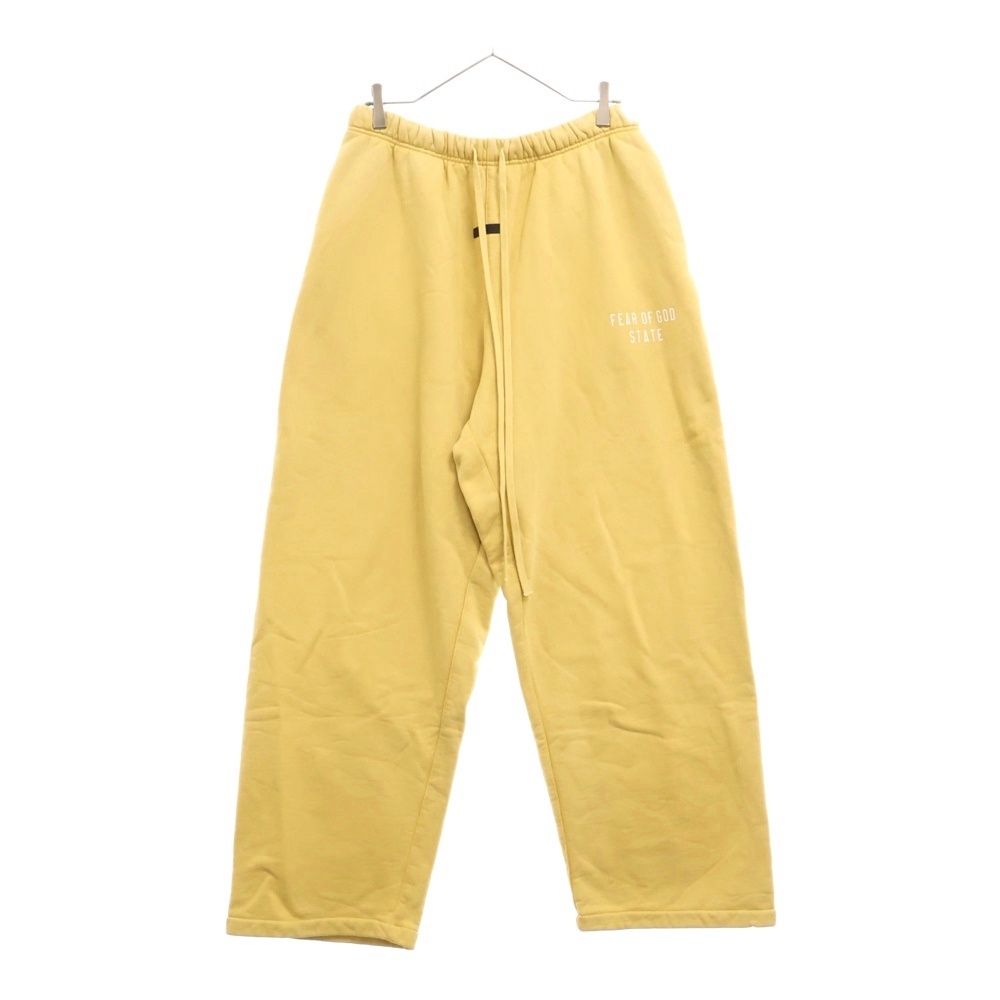 FEAR OF GOD ESSENTIALS フィアオブゴッド エッセンシャルズ フロントロゴ FLEECE SWEATPANTS フリース スウェットパンツ イエロー