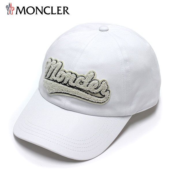 モンクレール MONCLER ユニセックス パイルロゴ ファブリックキャップ ...