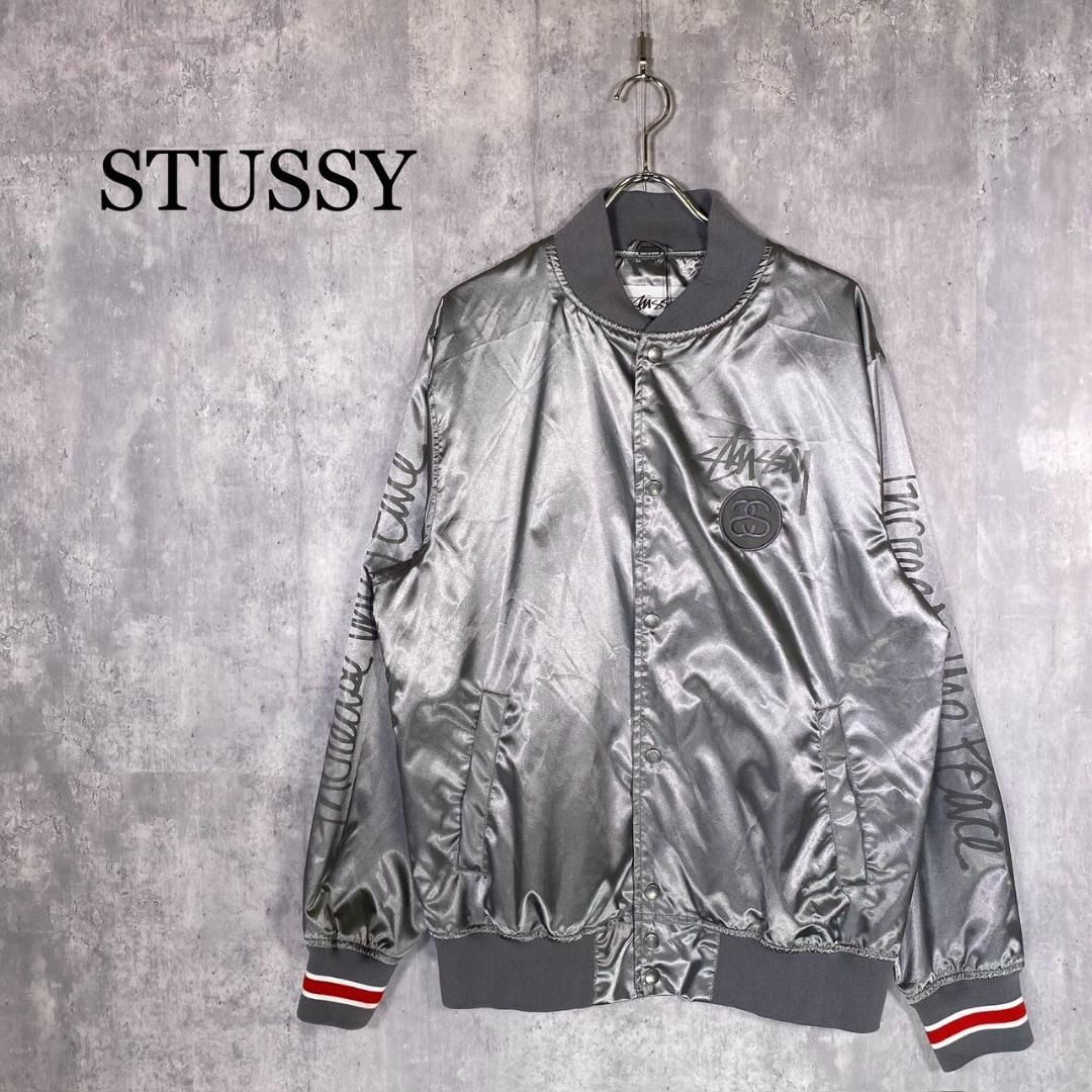 STUSSY』ステューシー (L) ワッペンロゴ スタジャン - メルカリ