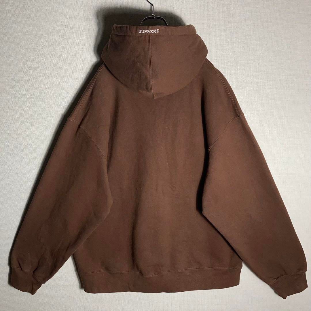 堀米雄斗着用】SUPREME パーカー 刺繍ツノSロゴ 茶 2XL - メルカリ