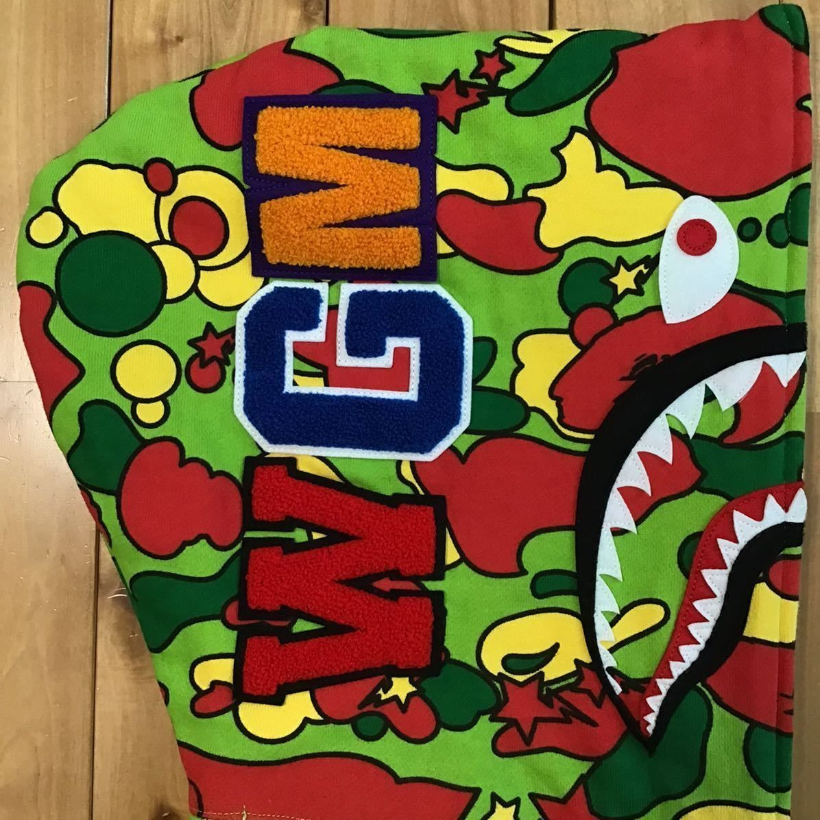 限定カラーBATHING APE PSYCHE CAMO シャーク フーディー Psyche camo シャーク パーカー Sサイズ shark full zip hoodie a