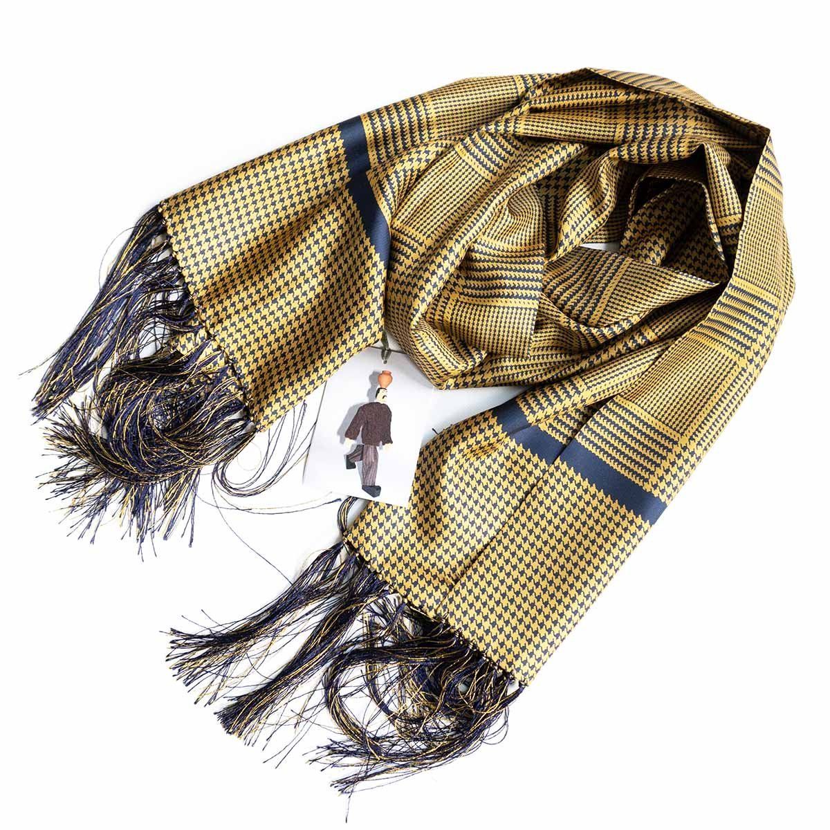 未使用品】CristaSeya【DOUBLE FACED SILK SCARF WITH FRINGES】シルク