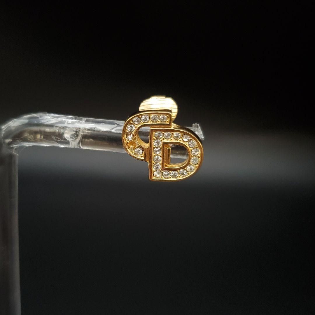 Christian Dior クリスチャンディオール イヤリング CDロゴ ライン