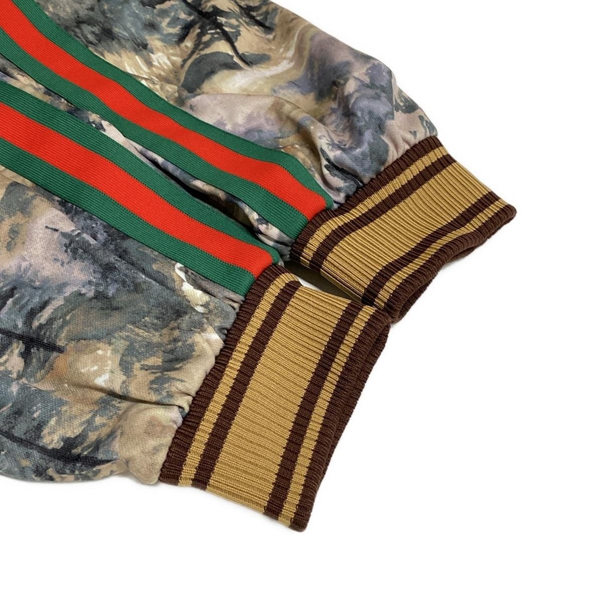 GUCCI(グッチ) ジャージ サイズL メンズ美品 - 671444 ベージュ×グレー  