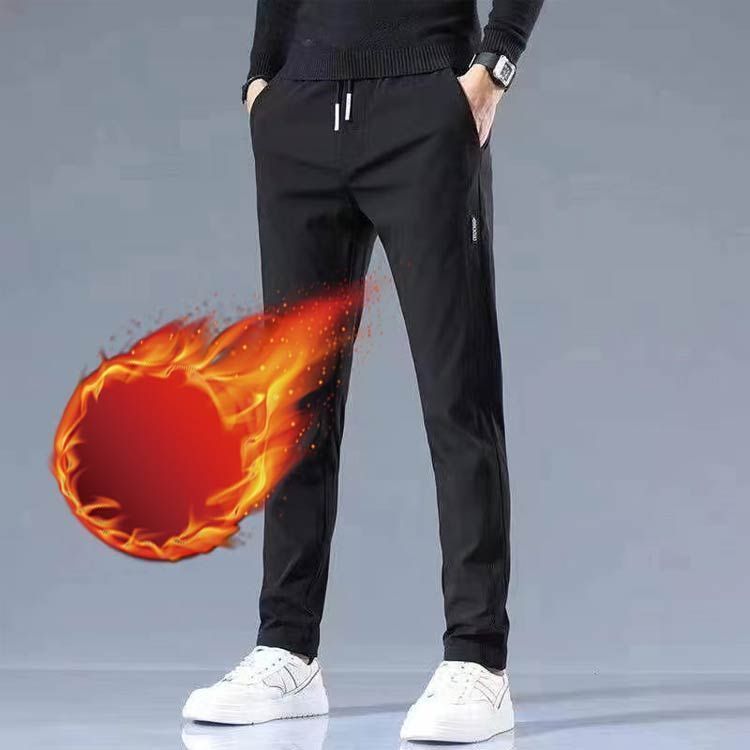 パンツ メンズ 裏起毛 チノパンツ ゴルフパンツ ストレッチ 秋冬 イージーパンツ 伸縮性 防寒 細身 美脚 ストレスフリー 冬 ズボン 無地 シンプル おしゃれ 黒 グレー 秋服 冬服 ウエストゴム itaiya 6630