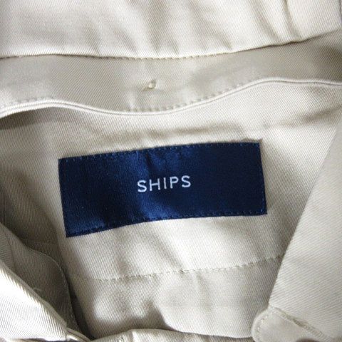 シップス SHIPS 美品 スプリングコート フード付き コットン