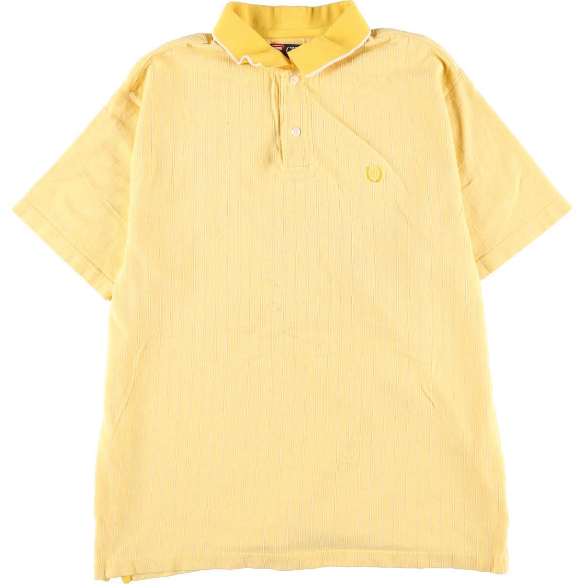 古着 ラルフローレン Ralph Lauren CHAPS チャップス 半袖 ストライプ ポロシャツ メンズL /eaa248061/eaa248061