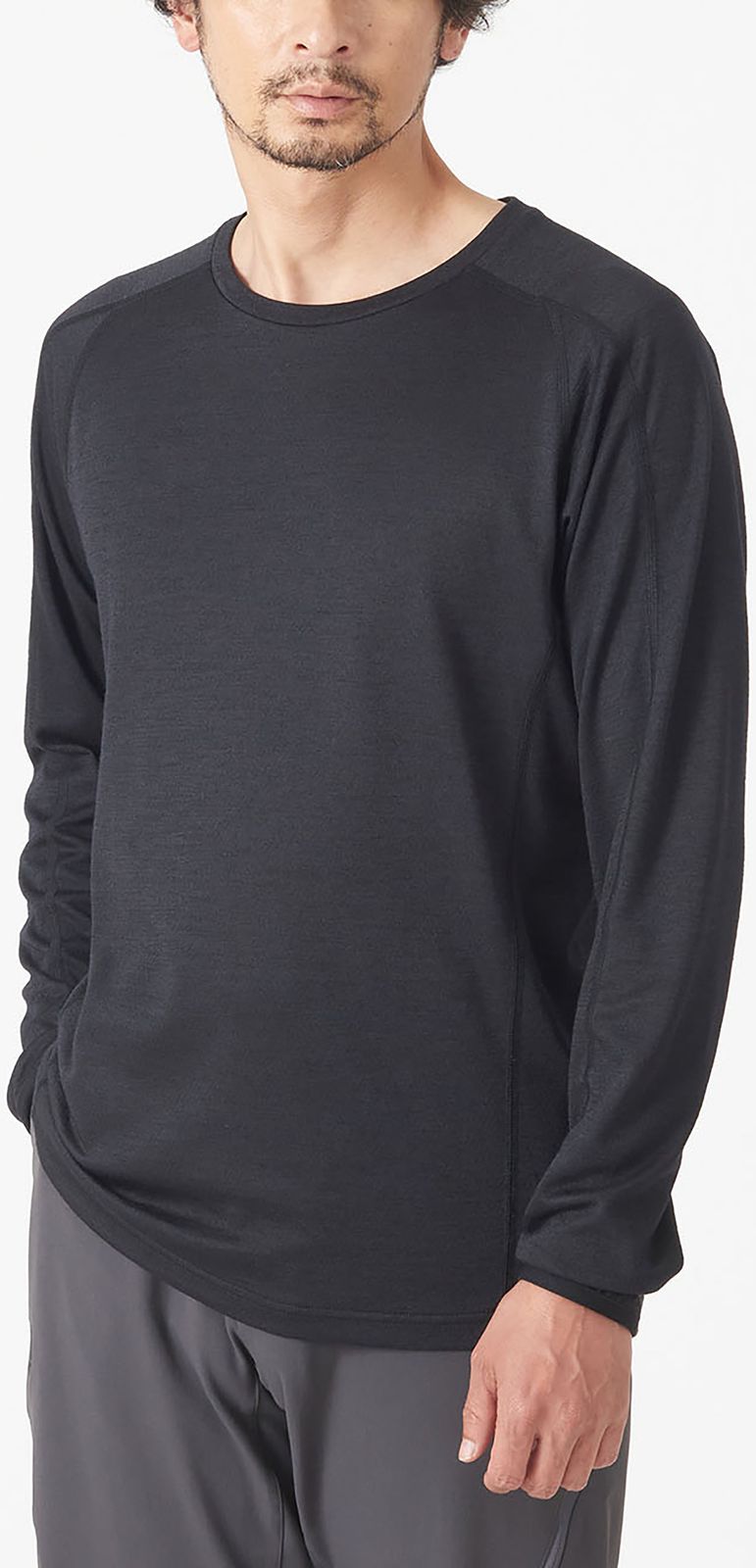 ミレー MILLET アウトドア CASTOR WOOL II CREW LS M N 0247 BLACK NOIR