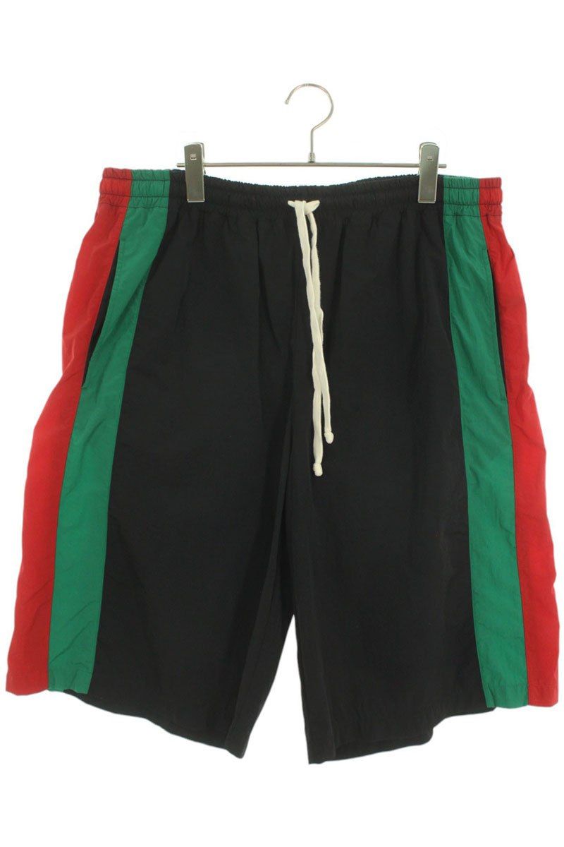 BackChannel ハーフパンツ グッチ 57550 XJBAK サイドラインナイロンハーフパンツ メンズ