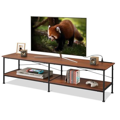 ローボード 幅150cm テレビボード ロータイプ tv台 ヴィンテージ 収納 大容量 tvボード テレビ台 32型対応 50型対応 60型対応 avボード 木製 おしゃれ コーナーテレビ台 WLIVE 木製 スチール リビング 寝室 ADSG621 ブラウン