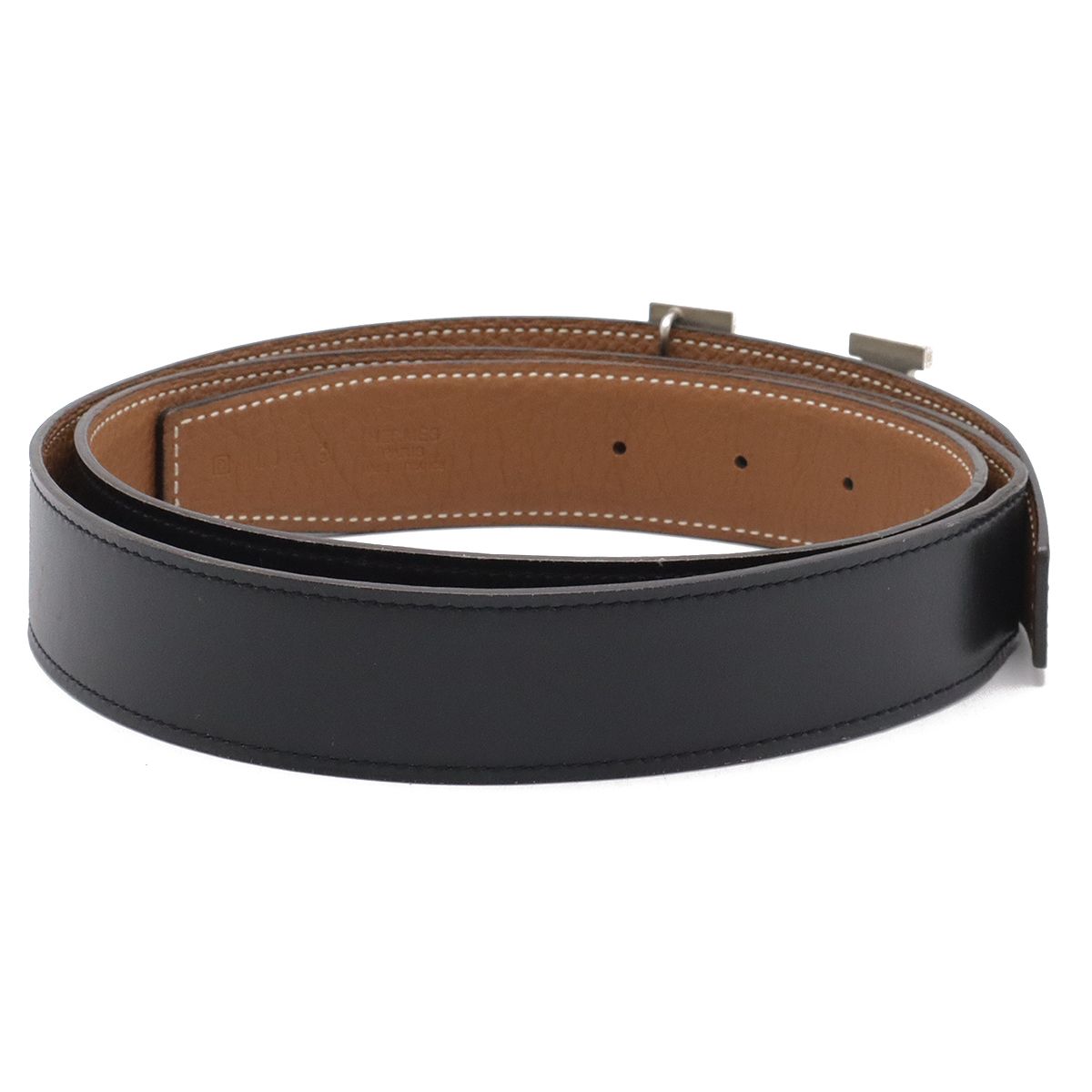HERMES エルメス Hストリエ Hベルト リバーシブル レザー