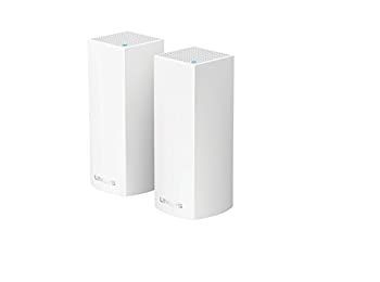 【】Linksys Velop 3バンド AC4400 家庭用WiFiメッシュシステム - 2パック (4000平方フィートまで対応)