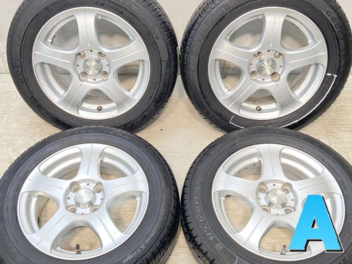175/65R14  nグッドイヤー GT エコステージ n　 KING n14x5.5 38 100-4穴 n中古タイヤ サマータイヤ ホイールセット 4本セットn s14240910010