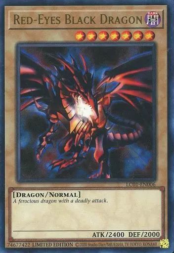 中古】遊戯王 LC01-EN006[UR]：Red-Eyes Black Dragon/真紅眼の黒竜
