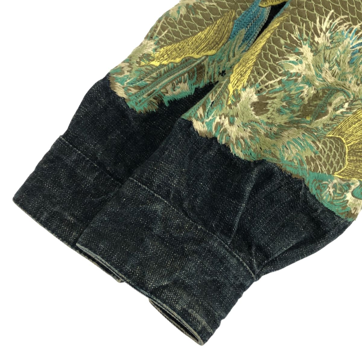 YAMANE GUARANTEED by EVISU エヴィス 刺繍デニムジャケット 日本地図 