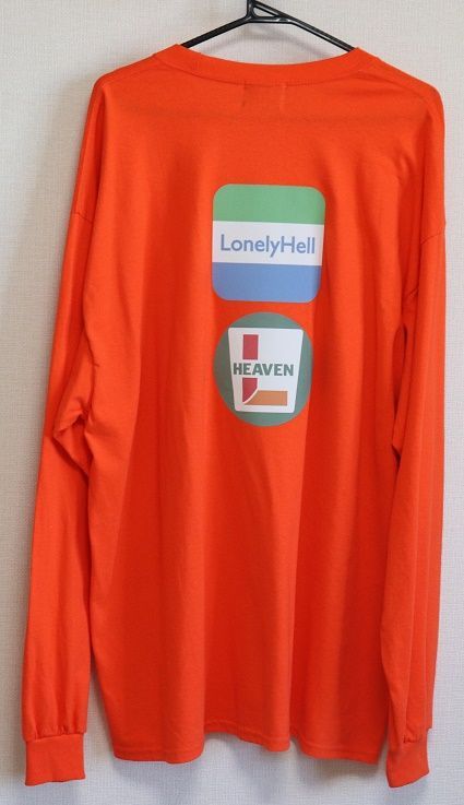 綿100%表示ですlonely論理新品メンズ長袖TシャツXXLファミマ7イレブン