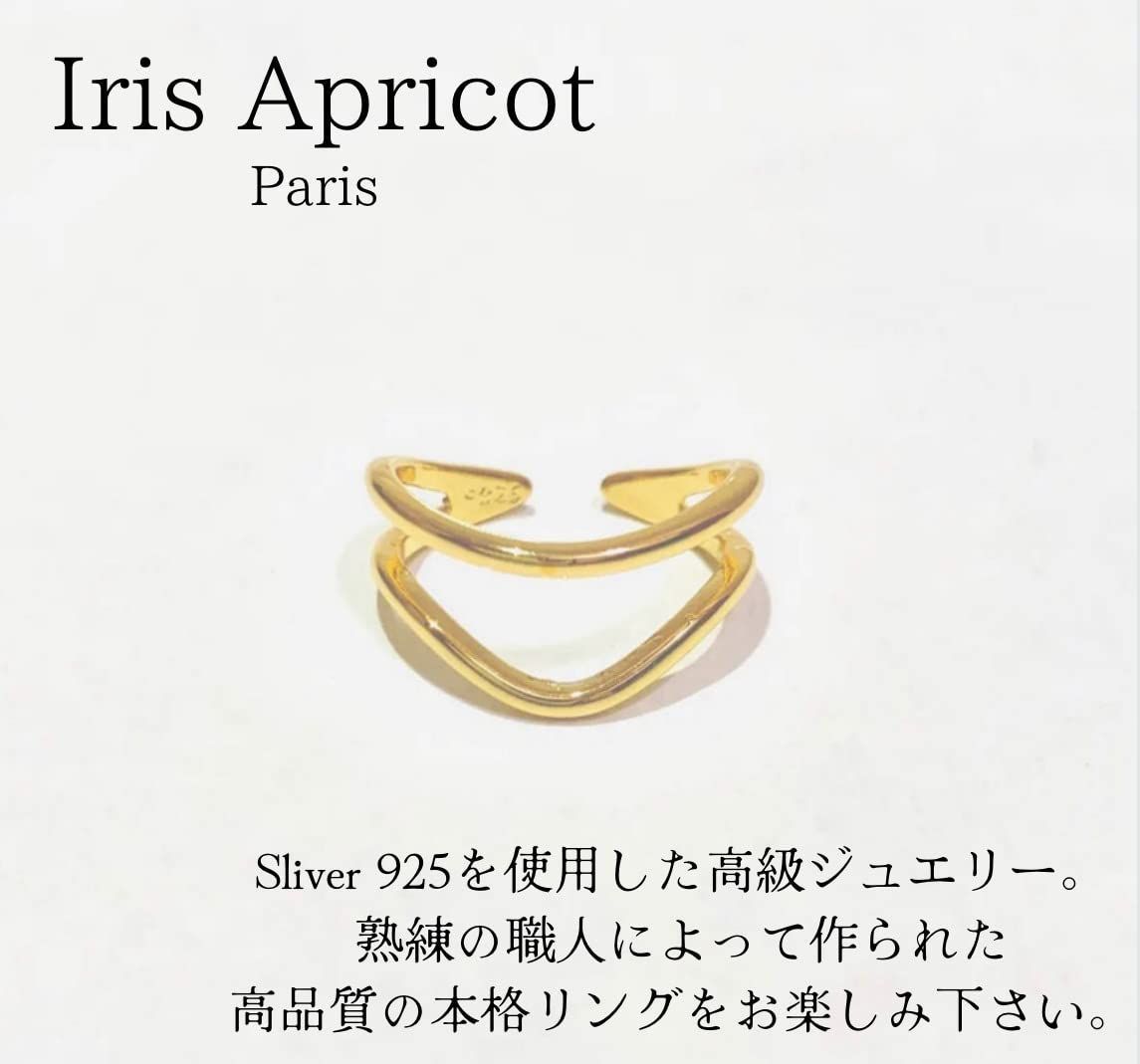 新着商品】[Iris Apricot] レイヤードリング K18 18金コーティング