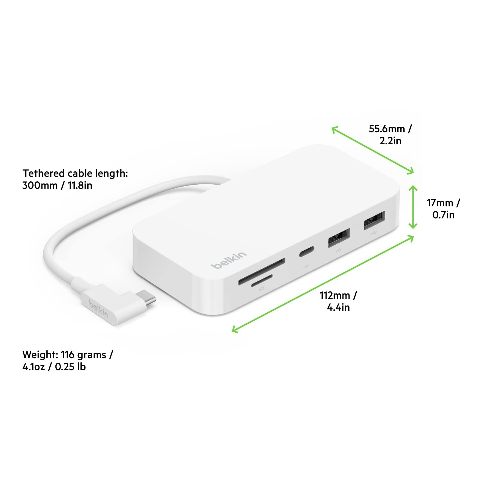 Belkin iMac USB-Cハブ 6-in-1 背面マウント付き マルチポート USB-C3.2 USB-A3.2 1Gbpsイーサネットポート micro SD-SDカードスロット INC011btWH WWW_OPDRERGINERDOGAN_COM