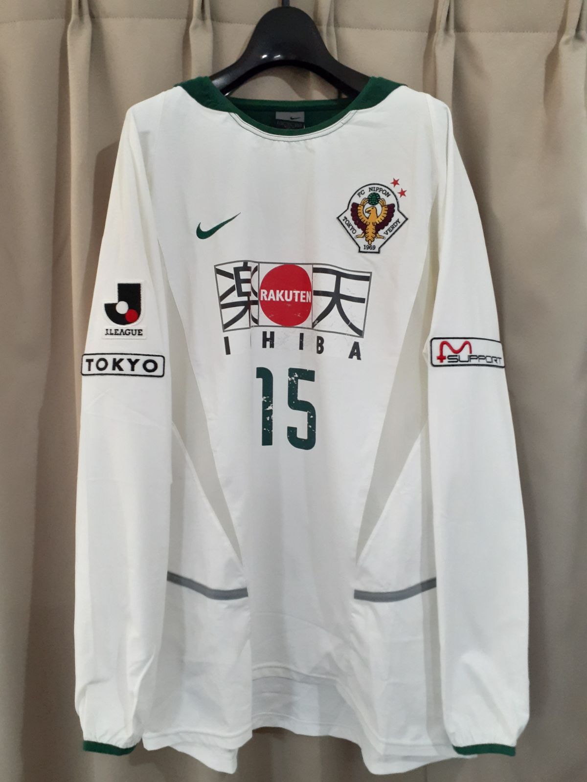 注文割引 NIKE ナイキ 2003 東京ヴェルディ1969 アウェイ 長袖 応援グッズ