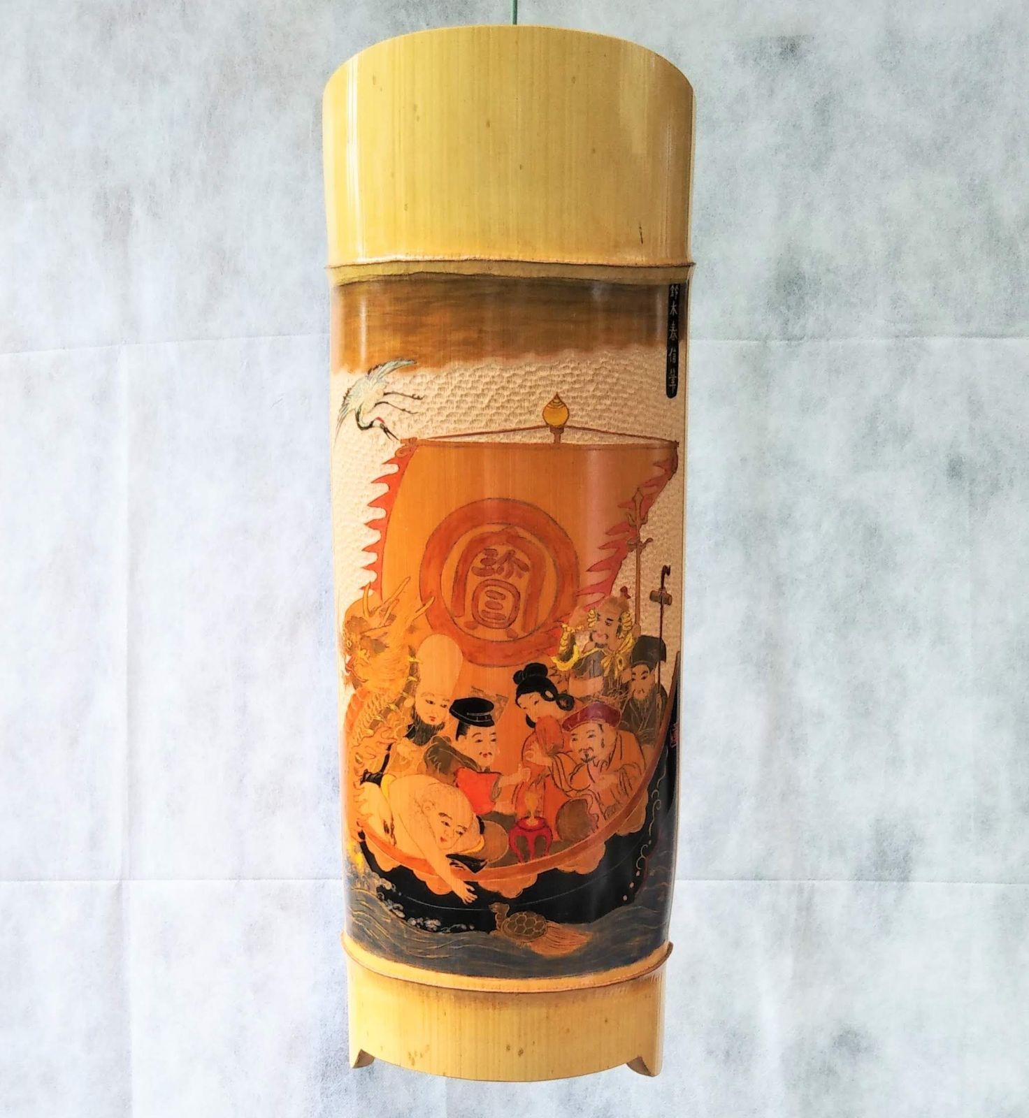 浮書絵彫 竹の彫刻 七福神 - メルカリ