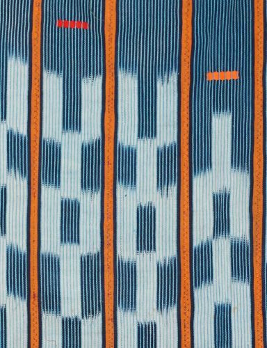 アフリカ コートジボワール バウレ族 藍染 古布 手織り布 No.1 衣装 腰巻布 アフリカ布 アフリカン ファブリック テキスタイル アフリカ雑貨 エスニック NEXPOTALLINN_EU