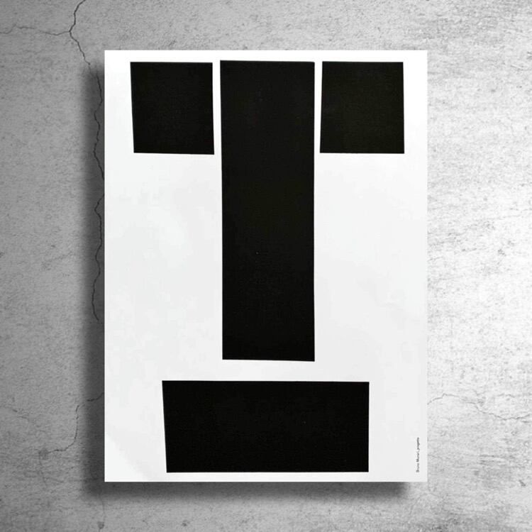 アートポスター ブルーノ・ムナーリ Curva de peano 1977（ブルーノ ムナーリ） ポスター販売のアズ