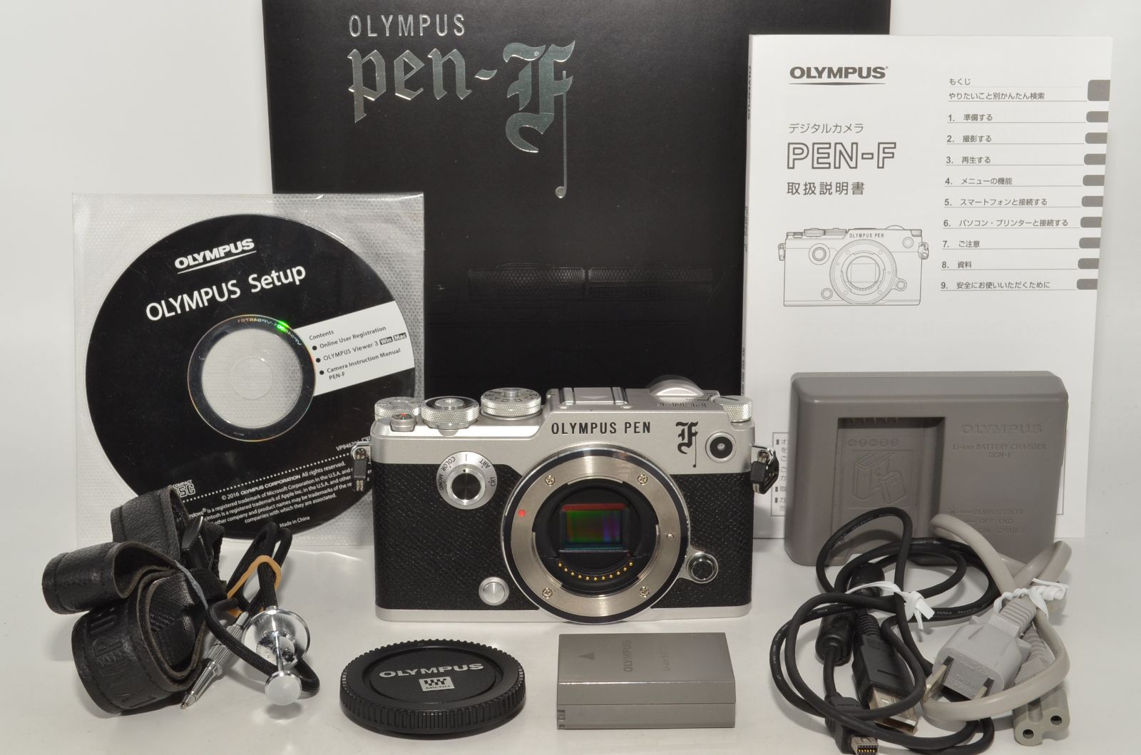 250729☆極上☆OLYMPUS ミラーレス一眼 PEN-F Body シルバー SLV