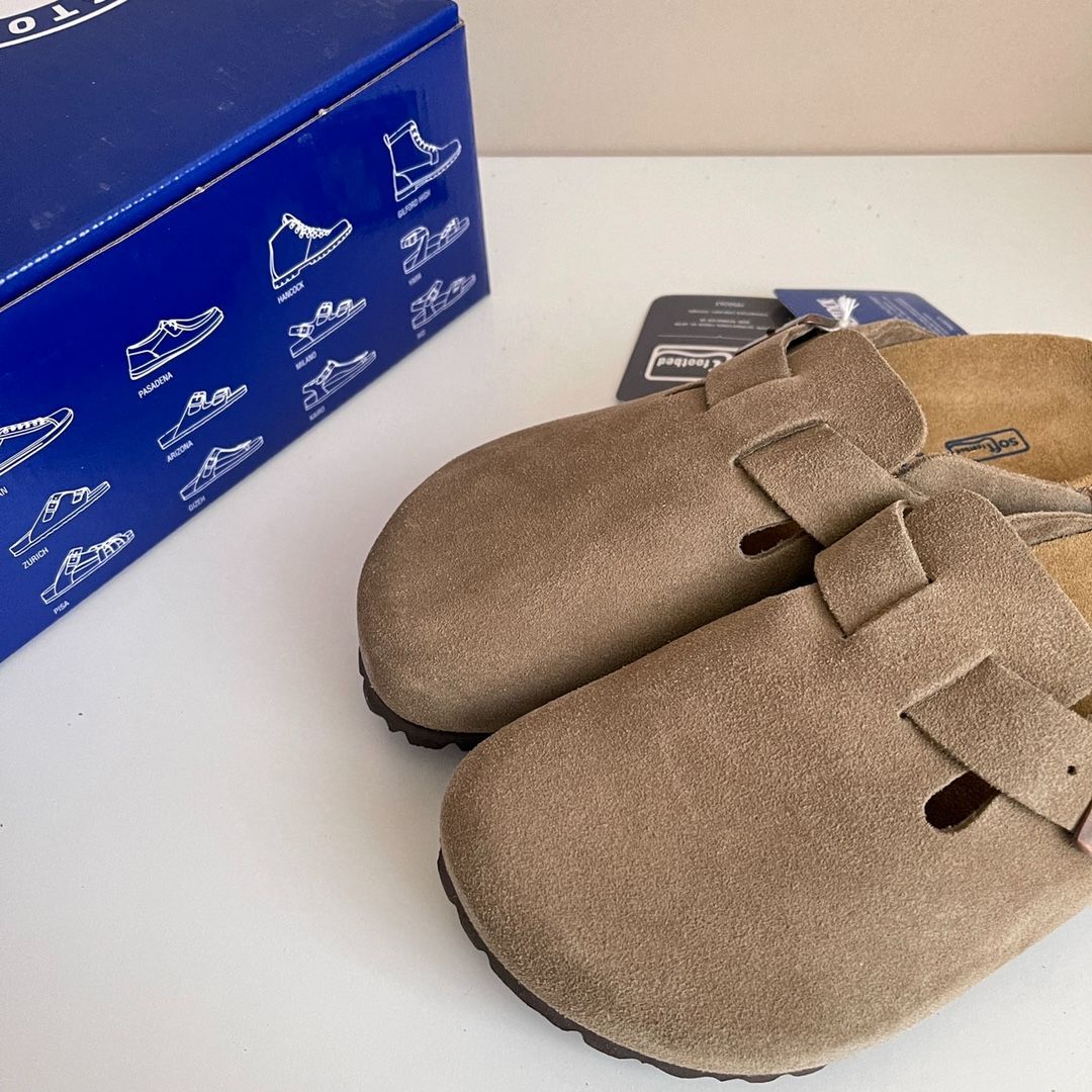 新品未使用 ⭐BIRKENSTOCK⭐ ビルケンシュトック ボストンスエード サンダル トープ # A6 メンズ サイズ - メルカリ