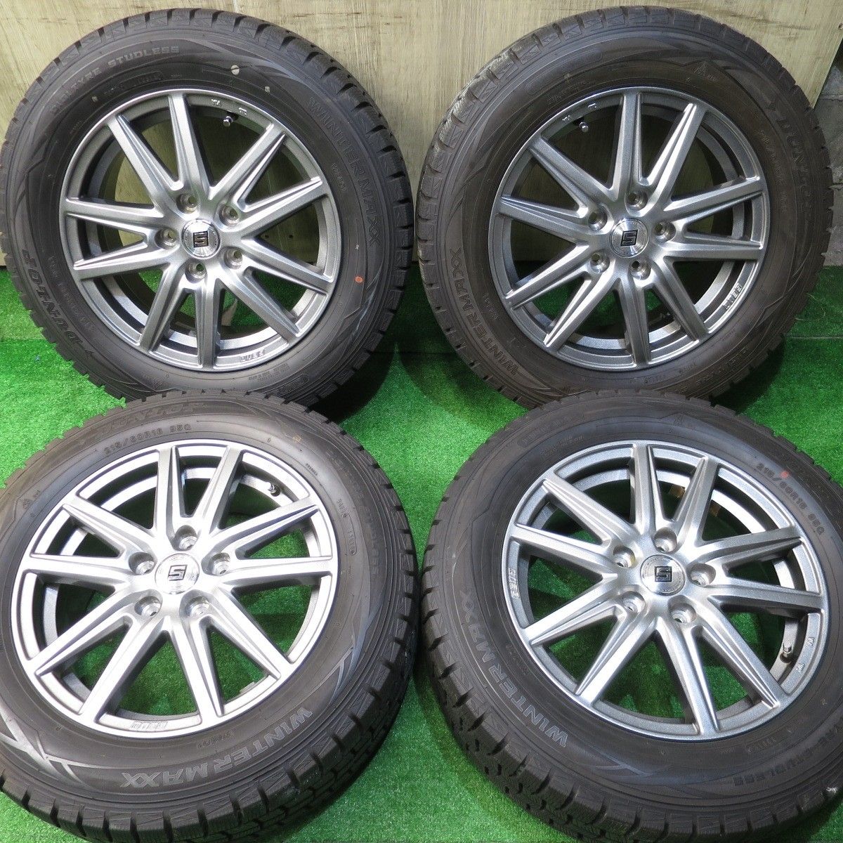 超バリ溝 キレイ 9.5分以上 スタッドレス 215|60R16 ダンロップ ウインターマックス WM01 SEIN ザイン 16インチ PCD114.3|5H 5052303NJス