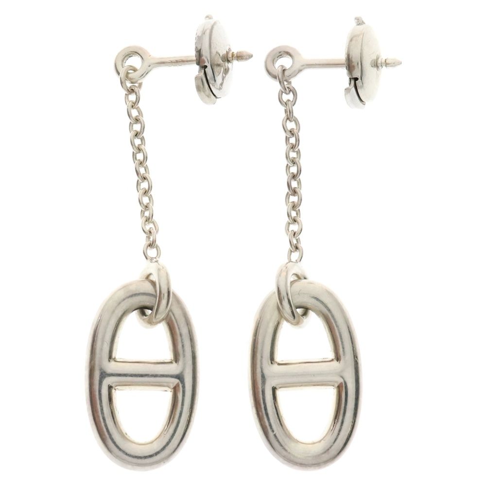 HERMES エルメス Chaine dAncre シェーヌダンクル ファランドール ピアス シルバー Ag925 SV