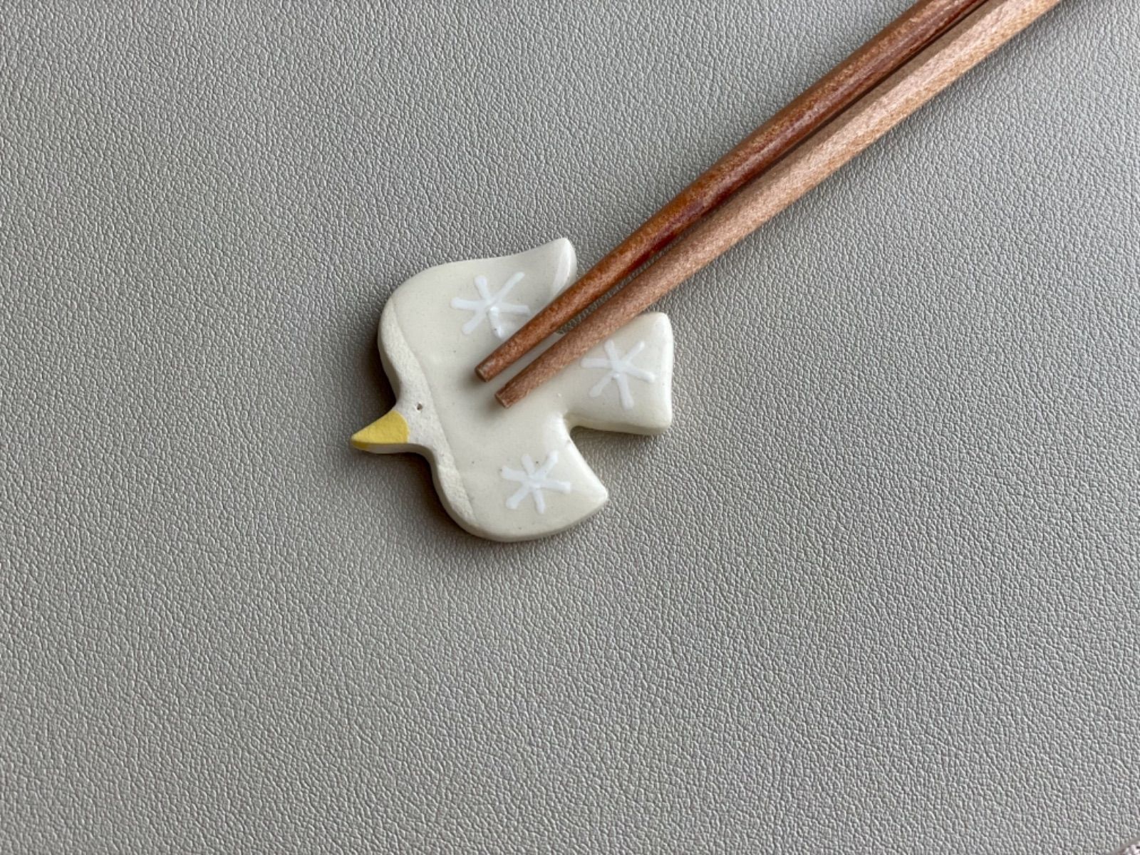 箸置き》鳥さん(白×茶)2個セット✧︎北欧✧︎バーズワーズ