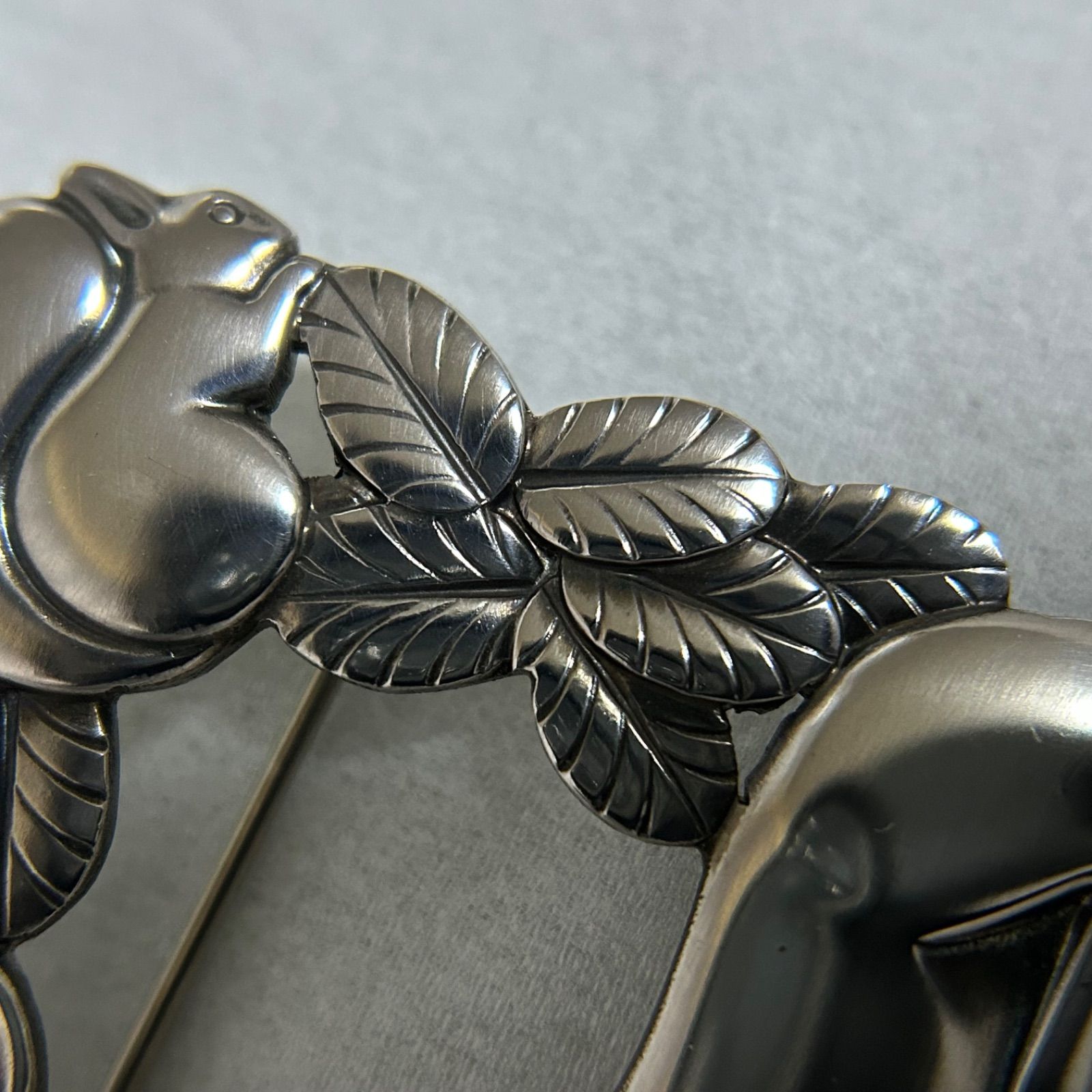 ジョージジェンセン ブローチ 318 鹿とリス AG925 ヴィンテージ