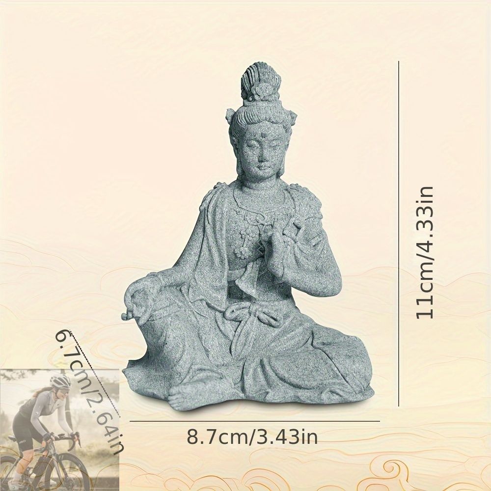 水月観音 観音 菩薩 像 仏像 石 彫刻 開運 健康運 金運 財運